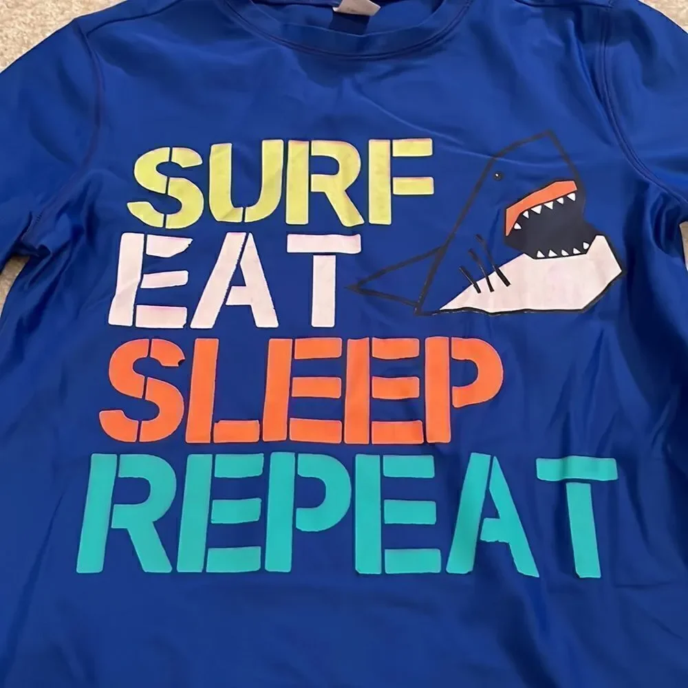 OSH KOSH 10/12 KIDS SWIM SHIRT